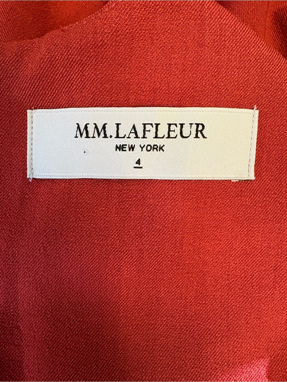 MM Lafleur Annie V Neck Sleeveless Sheath Dress Burnt orange Sz 4 - Picture 5 of 6